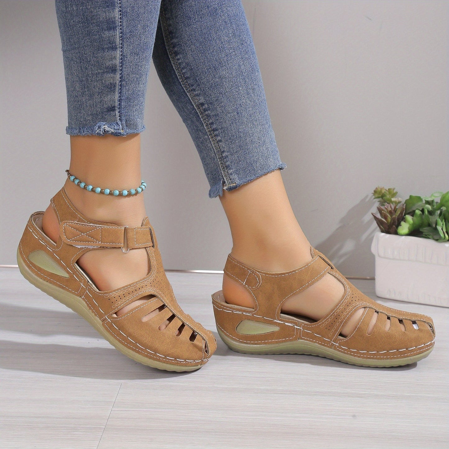 Bamberg – Komfort Sandalen mit sanfter Erhöhung