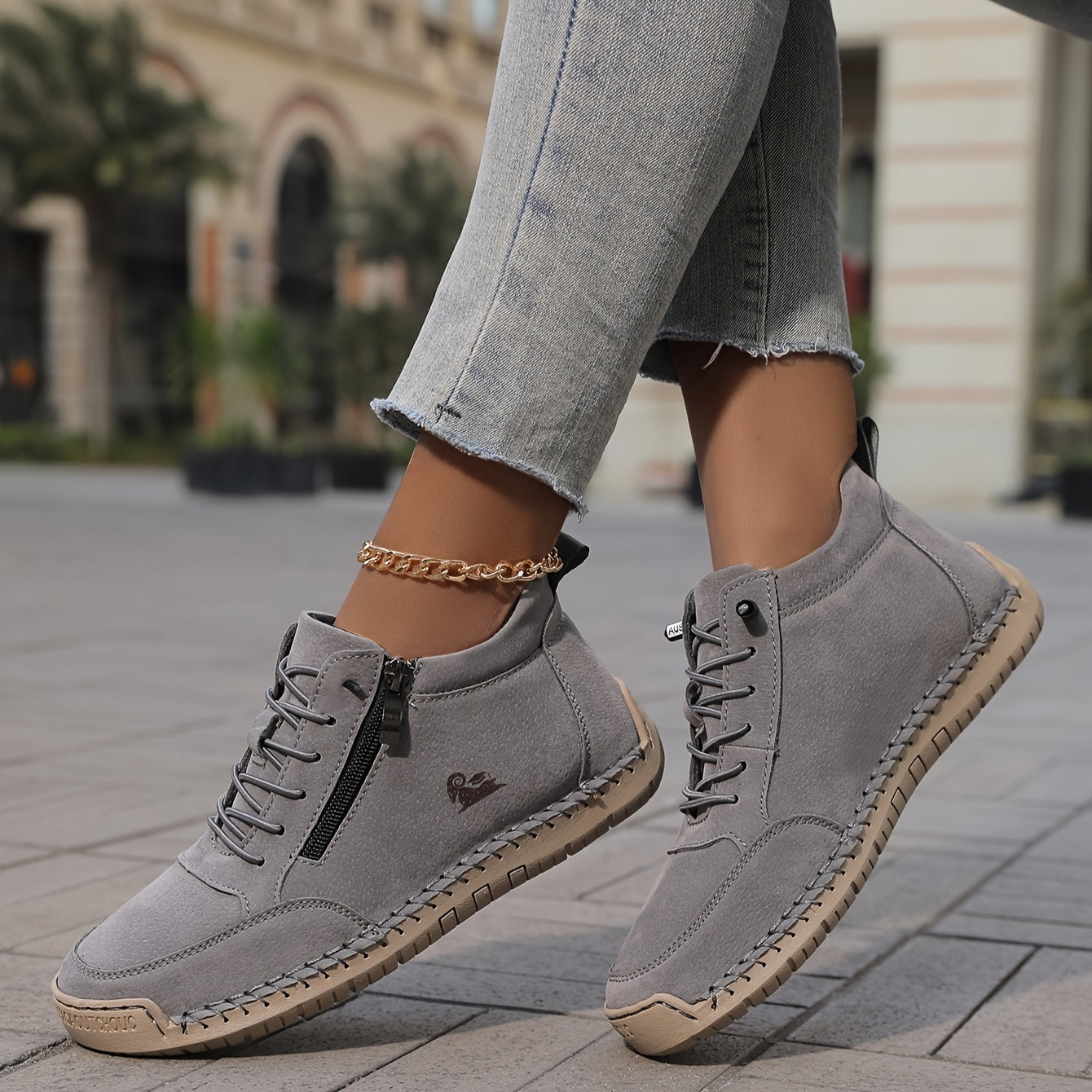 Hildesheim  – Komfortable orthopädische Sneakers + Reißverschluss