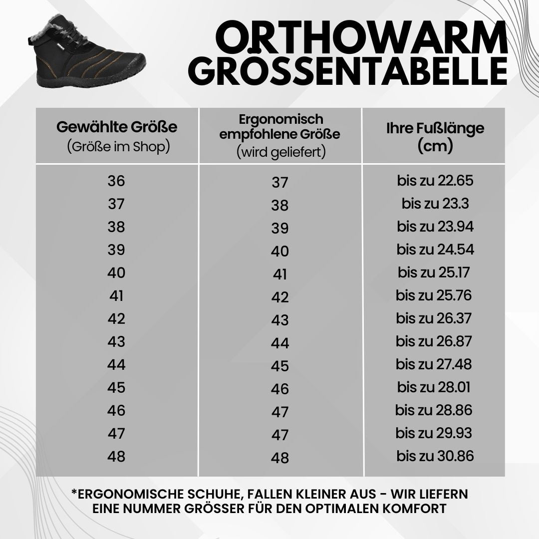 OrthoWärme - Schmerzlindernde, wasserabweisende & gefütterte Barfußschuhe