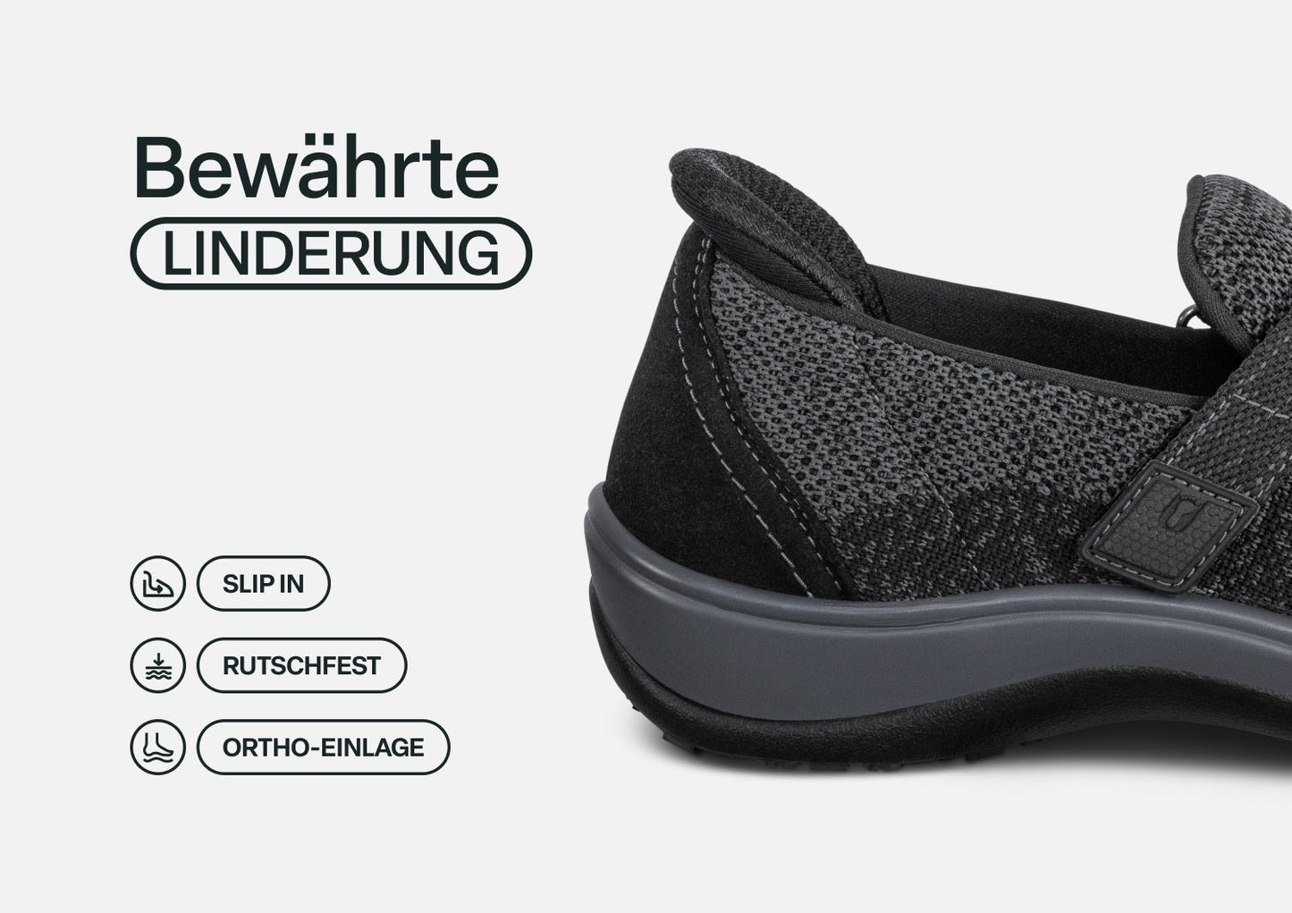 Magdeburg - Leichter Komfort-Slipper für schmerzfreie Tage