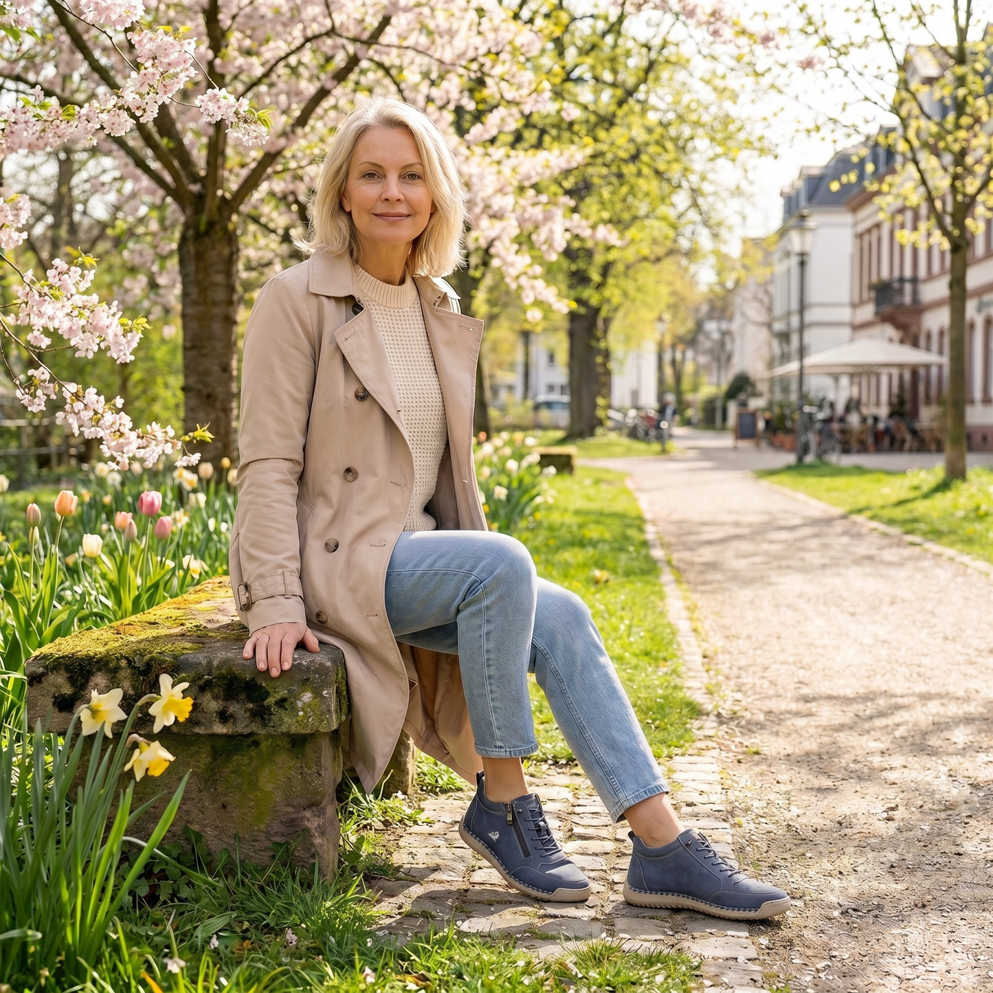 Hildesheim  – Komfortable orthopädische Sneakers + Reißverschluss